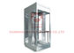 лифт поручня 3C 630kg VVVF деревянный строя стеклянный панорамный