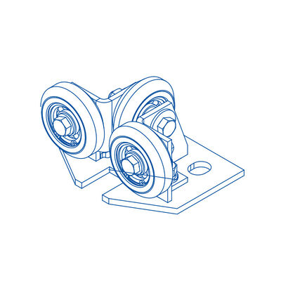Колесо диаметром 50 мм для направляющих башмаков с фиксированными роликами, детали лифта