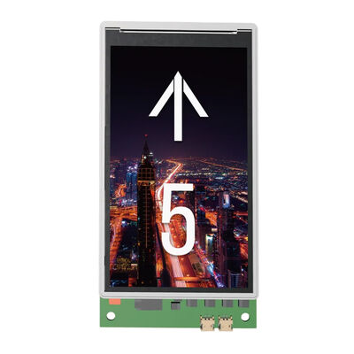5-дюймовый мультимедийный дисплей лифта с разрешением 480px × 854px и 18V DC ~ 36V DC питания