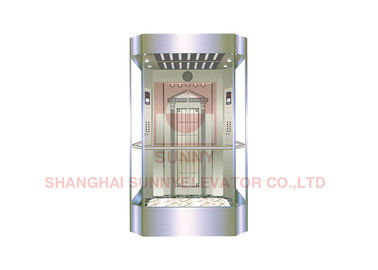 подъема замечания лифта формы квадрата 2000kg кабина панорамного полностью стеклянная