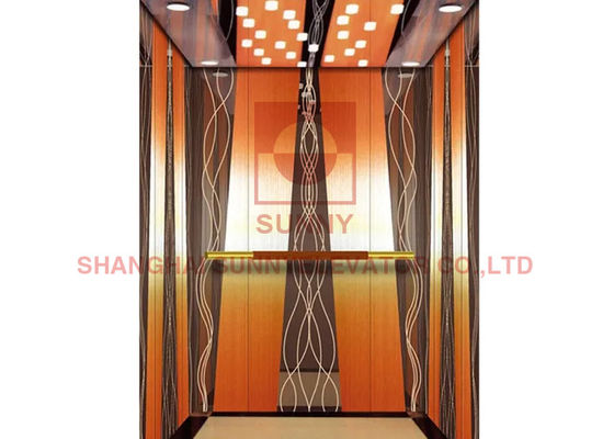 Подъем лифта пассажира зеркала нержавеющей стали домашний панорамный