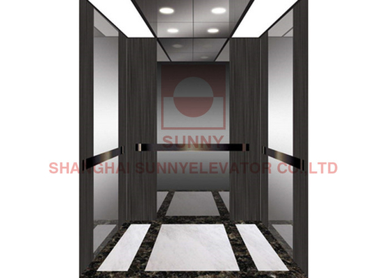 лифты золотой кабины 800kg MRL жилые домашние с управляемым AC