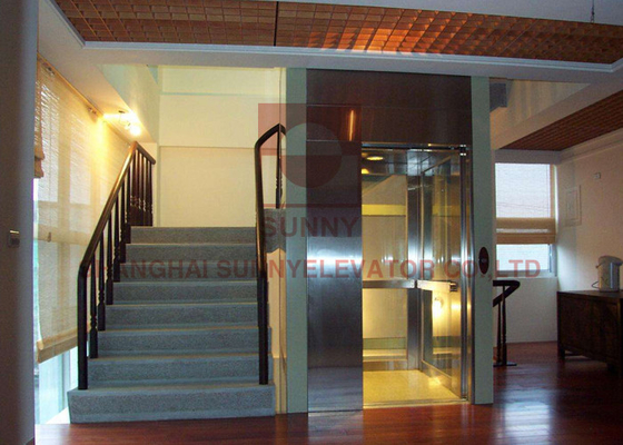 подъем лифта дома MRL виллы стабилизированного представления 400kg небольшой