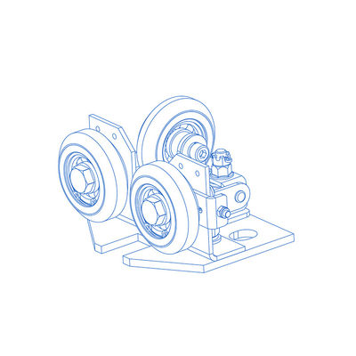 Car Side 0.63m/S Semi-Elastic Roller Guide Access Elevator Parts