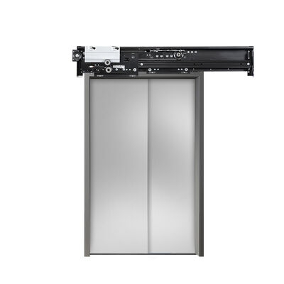≤ DC110V Напряжение 2-листные боковые открывающиеся огнеупорные устройства подъемных дверей для лифтов