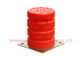 Красный СОЛНЕЧНЫЙ размер буфера ПУ компонентов безопасности запасных частей лифта 14 до 16 мм