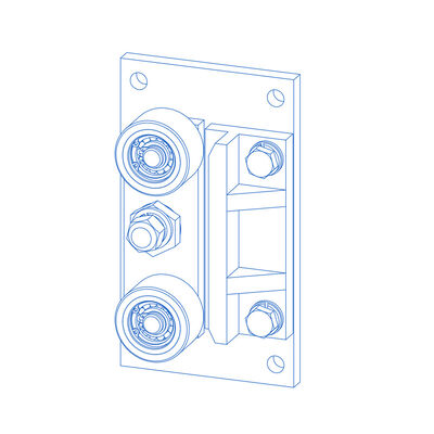 Elevator Backpack Roller Guide Shoes With Material PU Spare Parts Elevator